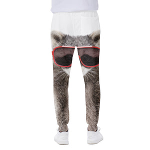 Funny Raccoon Print Scuba Joggers