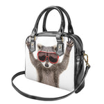 Funny Raccoon Print Shoulder Handbag