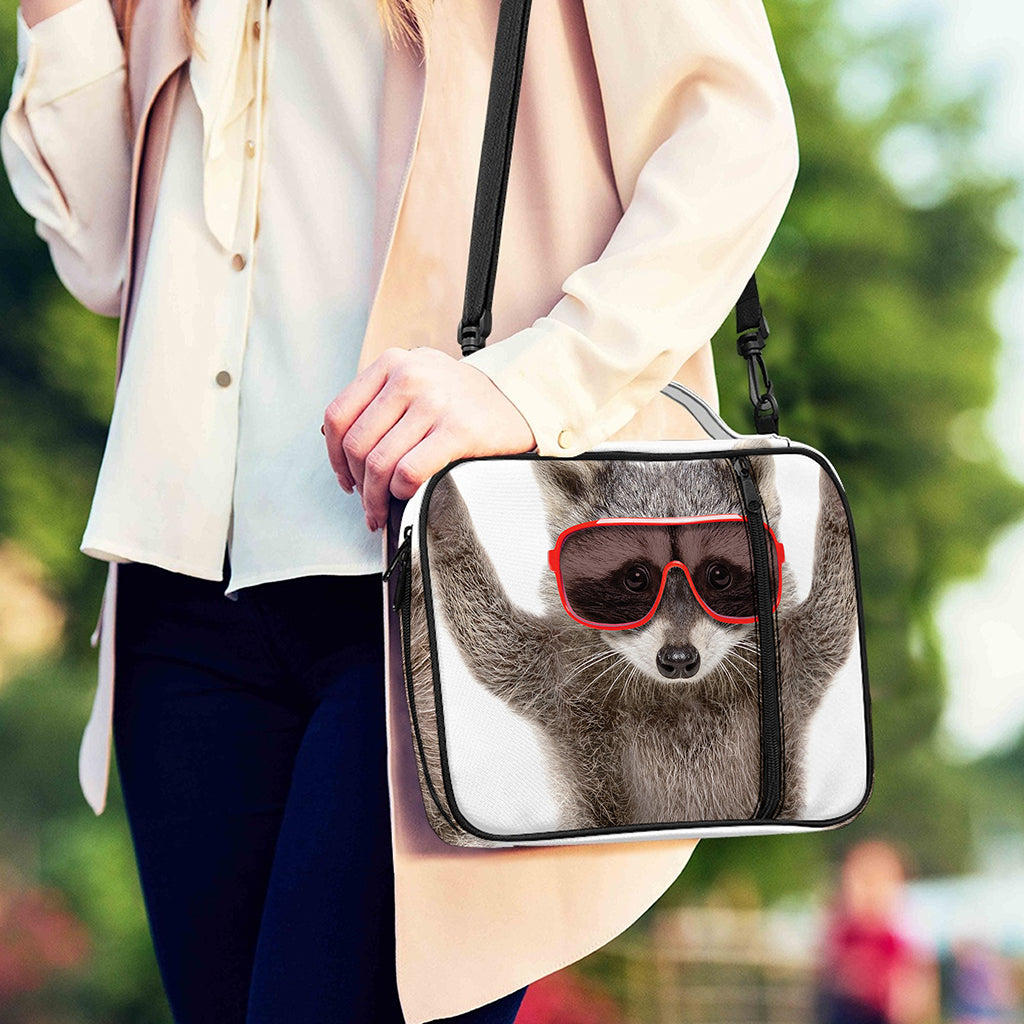 Funny Raccoon Print Shoulder Strap Bible Bag