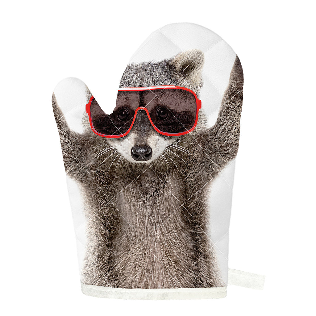 Funny Raccoon Print Single Oven Mitt