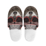 Funny Raccoon Print Slippers