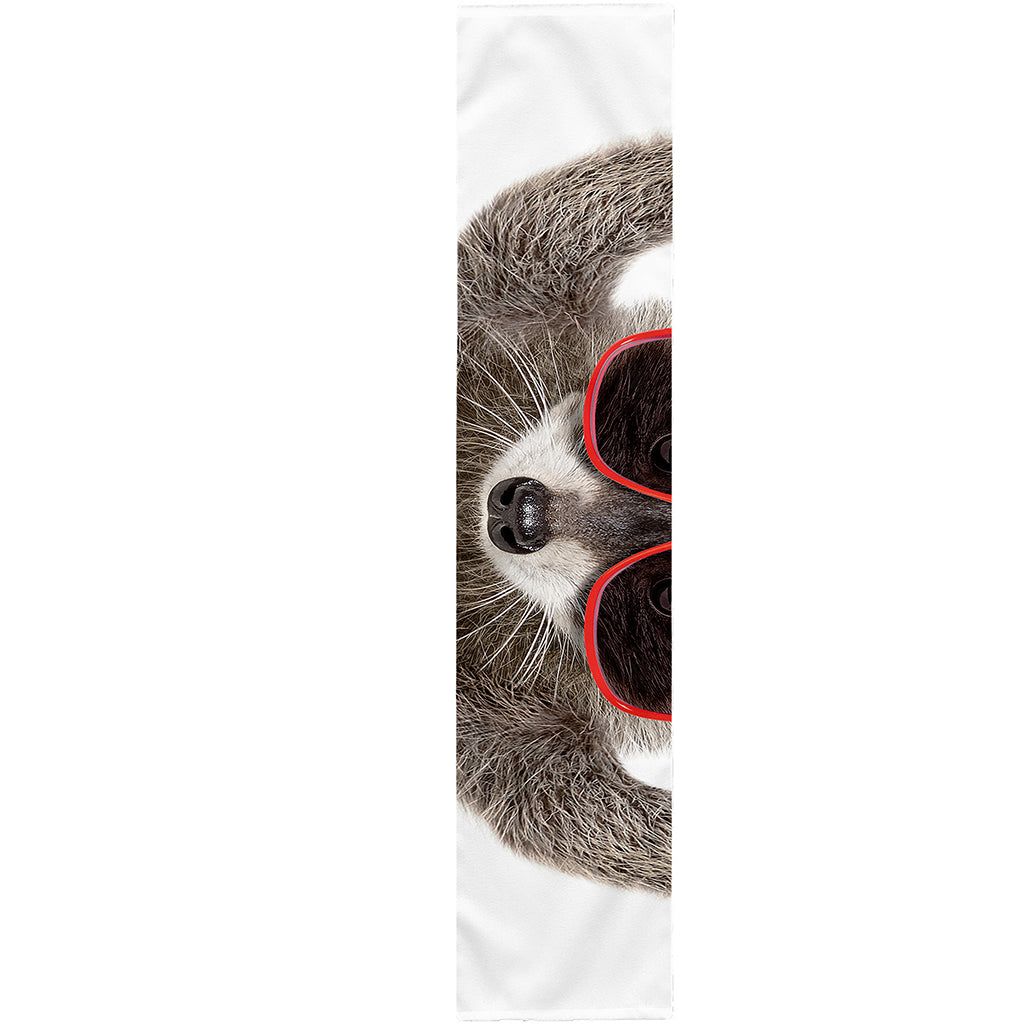 Funny Raccoon Print Table Runner