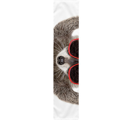 Funny Raccoon Print Table Runner