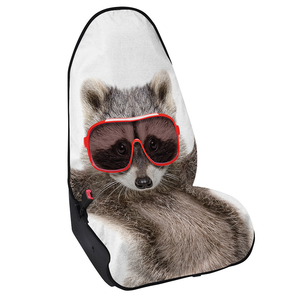 Funny Raccoon Print Waterproof Car Seat Cover