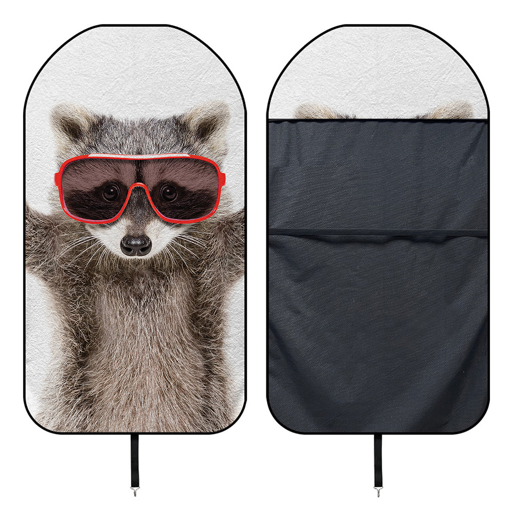 Funny Raccoon Print Waterproof Car Seat Cover