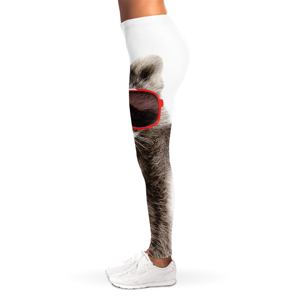 Funny Raccoon Print Women's Leggings