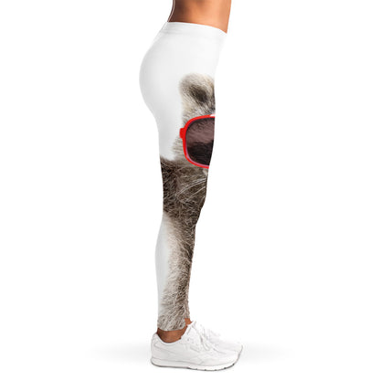 Funny Raccoon Print Women's Leggings