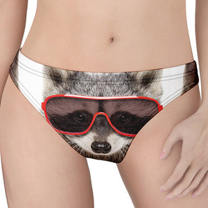 Funny Raccoon Print Women's Thong