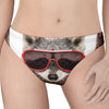 Funny Raccoon Print Women's Thong