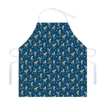 Funny Skeleton Party Pattern Print Adjustable Apron