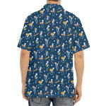 Funny Skeleton Party Pattern Print Aloha Shirt