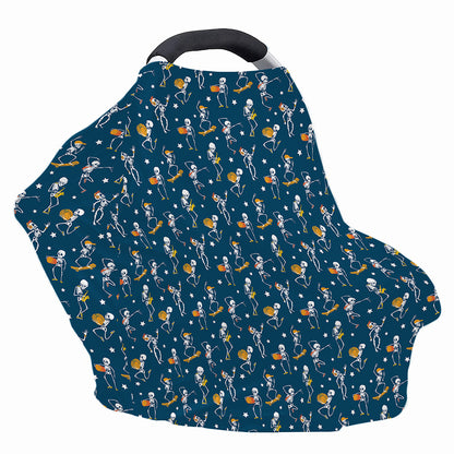 Funny Skeleton Party Pattern Print Baby Seat Cover