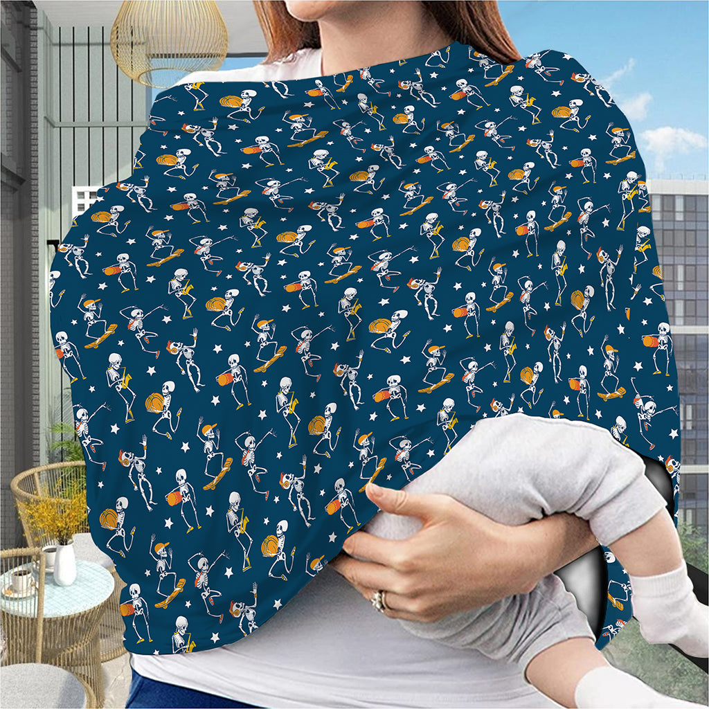 Funny Skeleton Party Pattern Print Baby Seat Cover