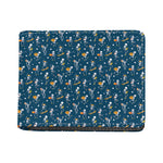 Funny Skeleton Party Pattern Print Bifold Wallet