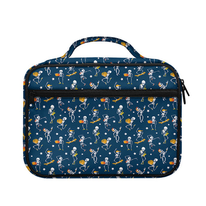 Funny Skeleton Party Pattern Print Briefcase Bible Bag