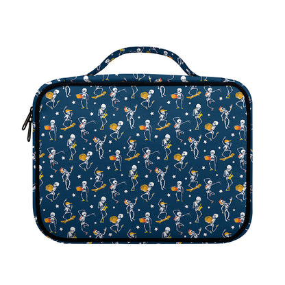 Funny Skeleton Party Pattern Print Briefcase Bible Bag