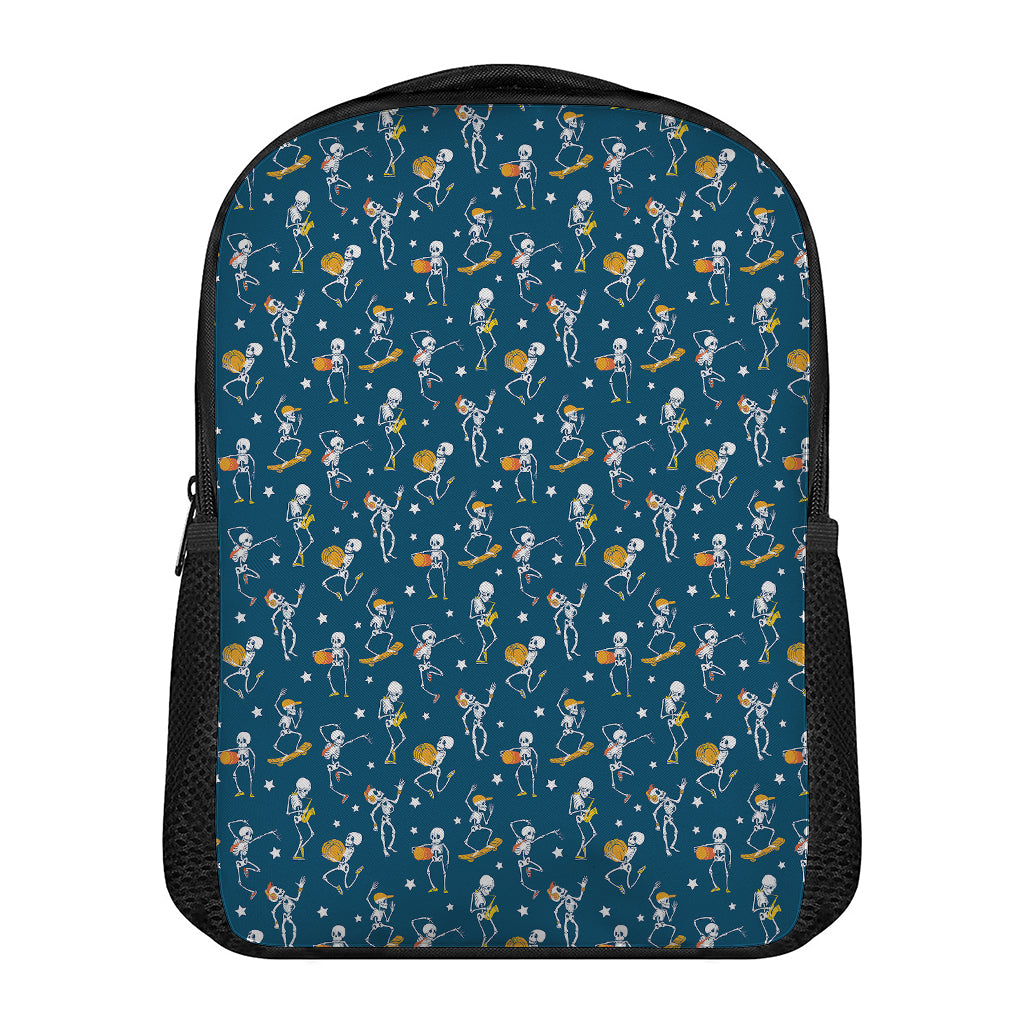 Funny Skeleton Party Pattern Print Casual Backpack