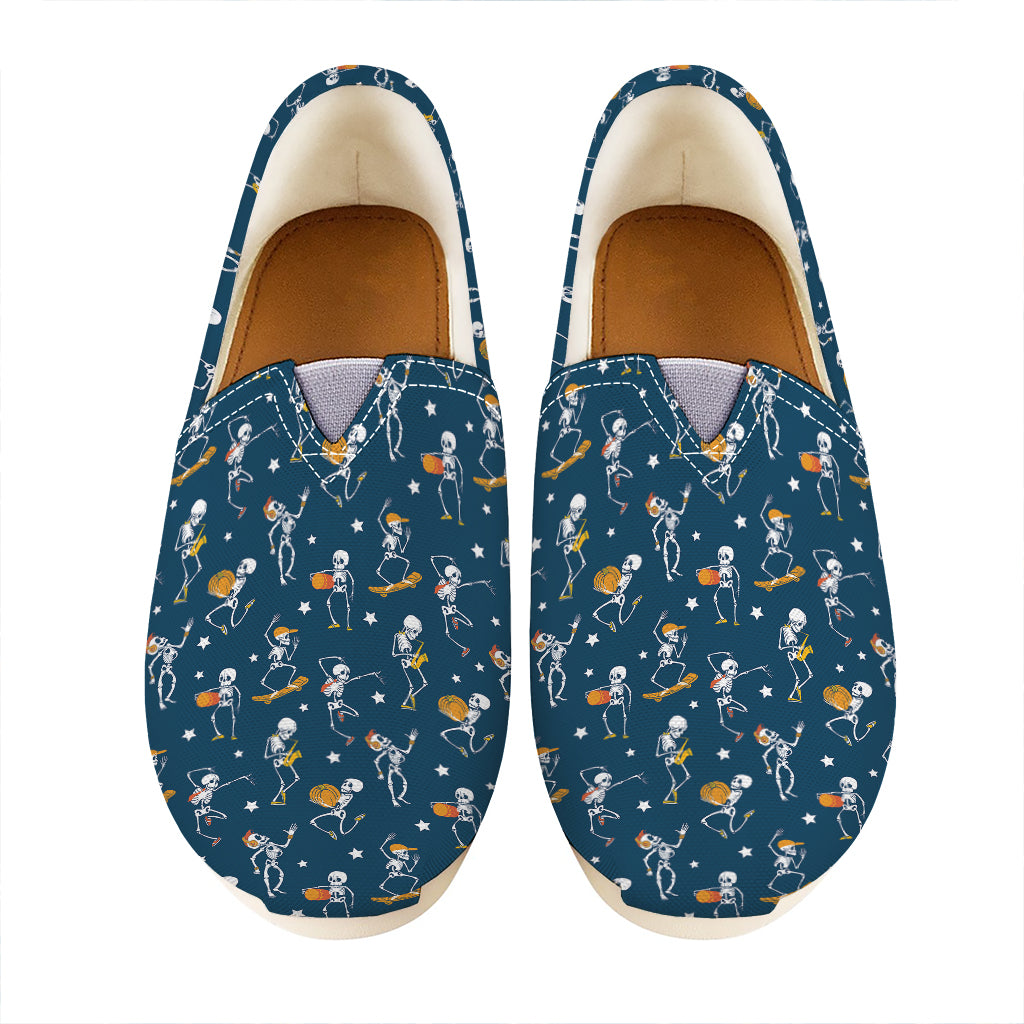 Funny Skeleton Party Pattern Print Casual Shoes