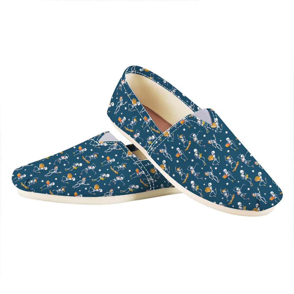 Funny Skeleton Party Pattern Print Casual Shoes