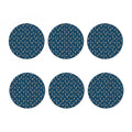 Funny Skeleton Party Pattern Print Coaster Set