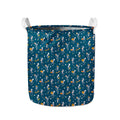 Funny Skeleton Party Pattern Print Collapsible Laundry Basket
