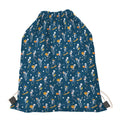 Funny Skeleton Party Pattern Print Drawstring Bag
