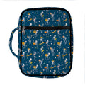 Funny Skeleton Party Pattern Print Front Pocket Bible Bag