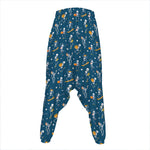 Funny Skeleton Party Pattern Print Hammer Pants