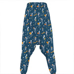 Funny Skeleton Party Pattern Print Hammer Pants