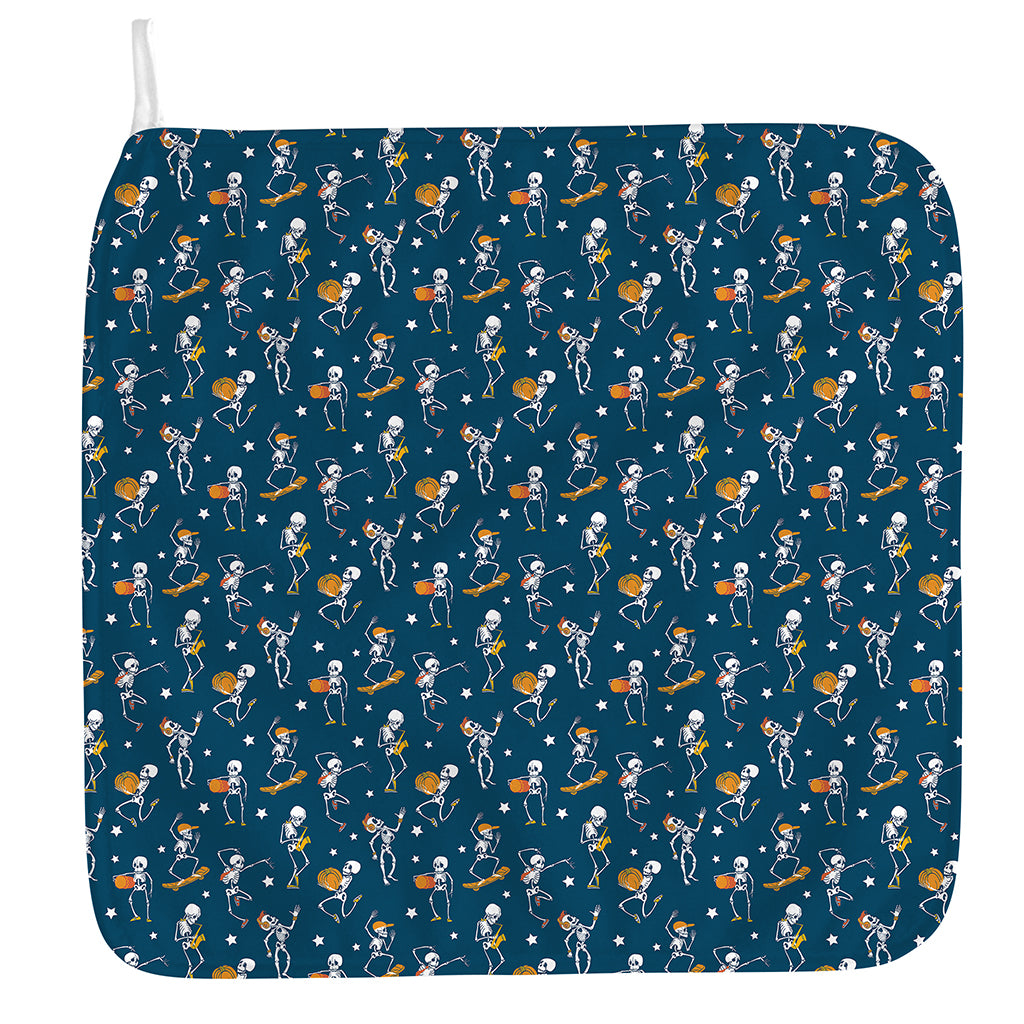 Funny Skeleton Party Pattern Print Hand Towel