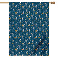 Funny Skeleton Party Pattern Print House Flag