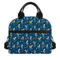Funny Skeleton Party Pattern Print Insulated Lunch Bag