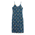 Funny Skeleton Party Pattern Print Jersey Midi Cami Dress