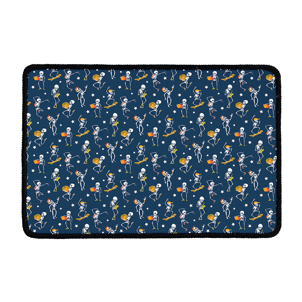 Funny Skeleton Party Pattern Print Kitchen Mat