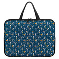 Funny Skeleton Party Pattern Print Laptop Sleeve With Handle