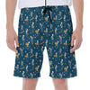 Funny Skeleton Party Pattern Print Men's Beach Shorts