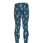 Funny Skeleton Party Pattern Print Men's leggings