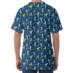 Funny Skeleton Party Pattern Print Men's Velvet T-Shirt