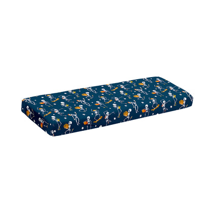 Funny Skeleton Party Pattern Print Piano Keyboard Cover