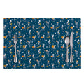 Funny Skeleton Party Pattern Print Placemat