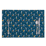 Funny Skeleton Party Pattern Print Placemat