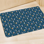 Funny Skeleton Party Pattern Print Polyester Doormat