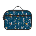 Funny Skeleton Party Pattern Print Portable Lunch Bag