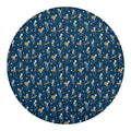 Funny Skeleton Party Pattern Print Round Blanket