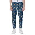 Funny Skeleton Party Pattern Print Joggers