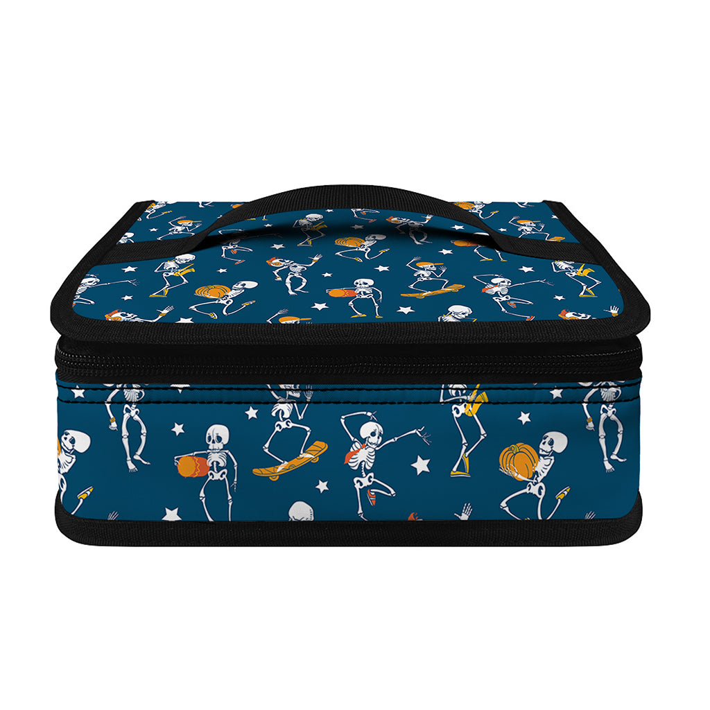 Funny Skeleton Party Pattern Print Small Lunch Bag