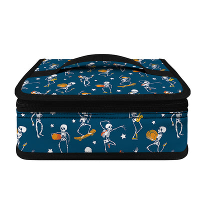 Funny Skeleton Party Pattern Print Small Lunch Bag