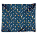 Funny Skeleton Party Pattern Print Tapestry
