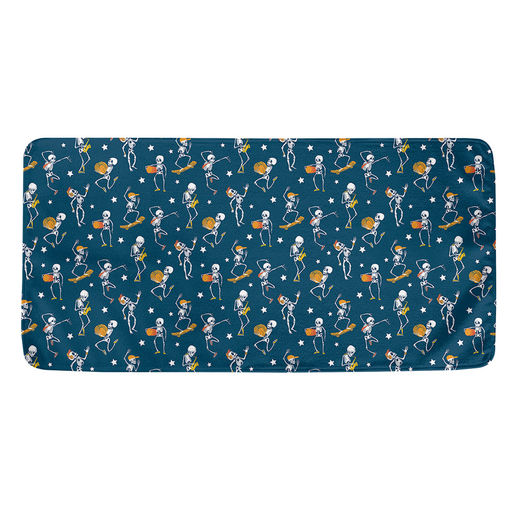 Funny Skeleton Party Pattern Print Towel