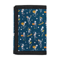 Funny Skeleton Party Pattern Print Trifold Wallet